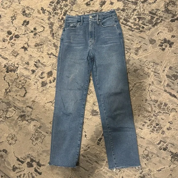 GOOD AMERICAN Good Straight Split Pocket Jeans - Picture 6 of 12